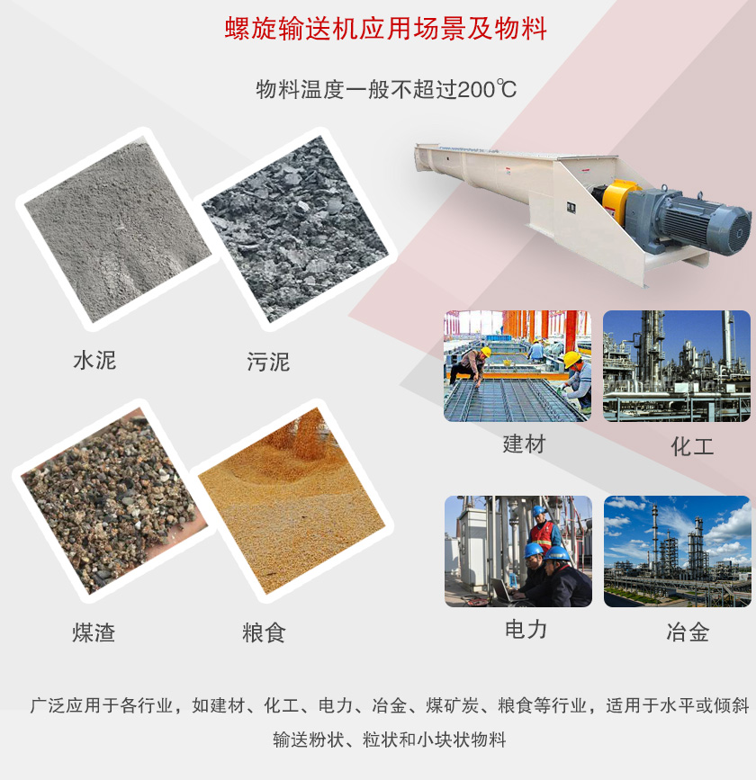 螺旋輸送機應(yīng)用